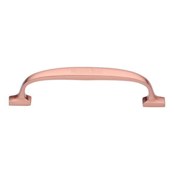 C7213 128-SRG • 128 x 152 x 35mm • Satin Rose Gold • Heritage Brass Durham Cabinet Pull Handle